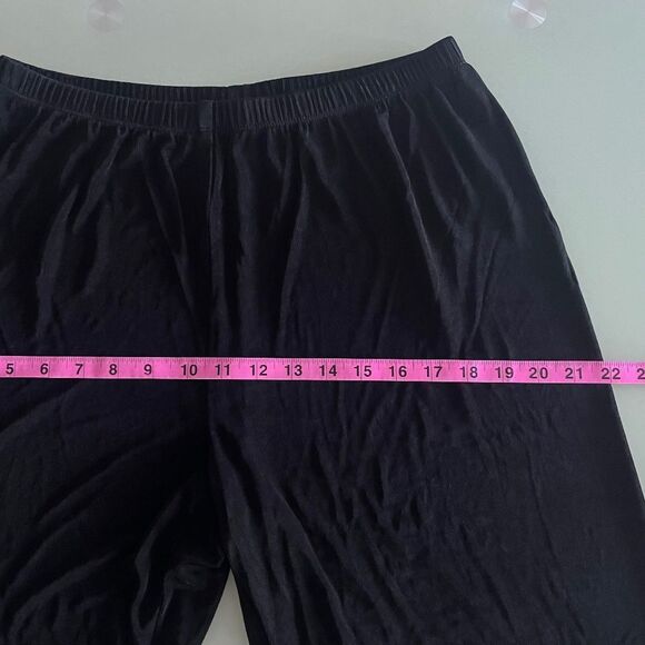 Chico’s pants women long travel Large Black Acetate - Picture 3 of 7